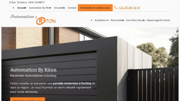 Page d'accueil du site : Automation By Riton