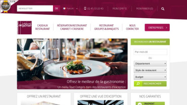Page d'accueil du site : Idéal Gourmet