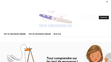 Page d'accueil du site : Test-grossesse.fr