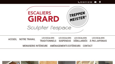 Page d'accueil du site : Escalier Girard