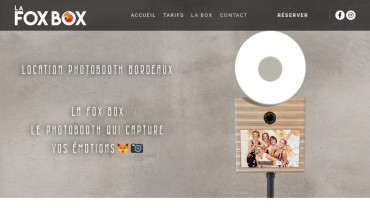 Page d'accueil du site : Fox Box