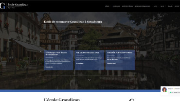 Page d'accueil du site : École Grandjean