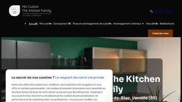 Page d'accueil du site : Ma Cuisine The Kitchen Family
