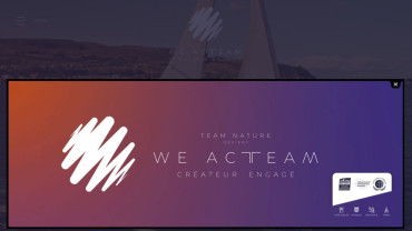 Page d'accueil du site : We Acteam