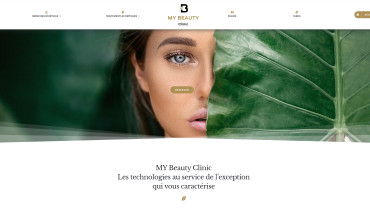 Page d'accueil du site : My Beauty Clinic Genève