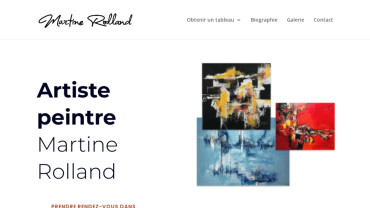 Page d'accueil du site : Martine Rolland 