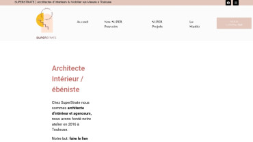 Page d'accueil du site : Superstrate