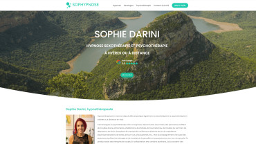 Page d'accueil du site : Sophie Darini