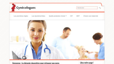 Page d'accueil du site : Gynécologie