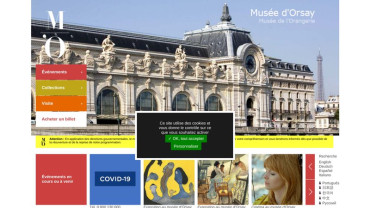 Page d'accueil du site : Musée d'Orsay