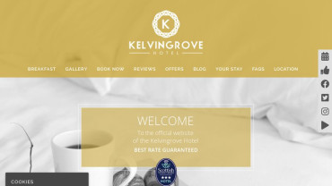 Page d'accueil du site : Hôtel Kelvingrove