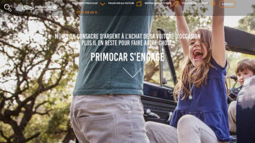 Page d'accueil du site : Primocar