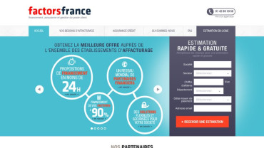Page d'accueil du site : Factors France