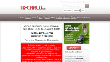 Page d'accueil du site : Carlu et Cie