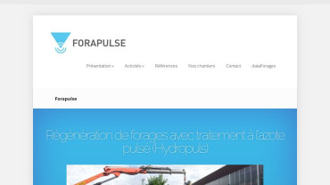 Page d'accueil du site : Forapulse