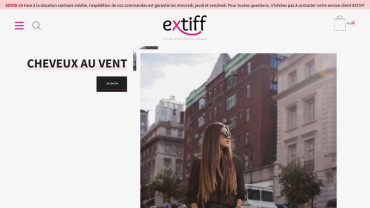 Page d'accueil du site : Extiff