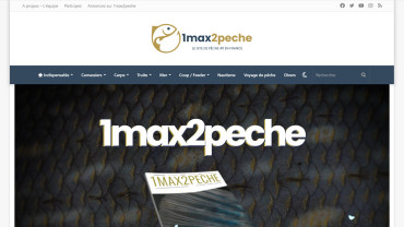 Page d'accueil du site : 1Max2Peche