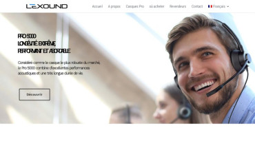 Page d'accueil du site : Lexound