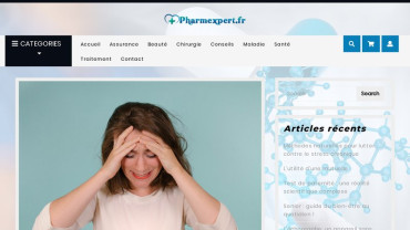 Page d'accueil du site : Pharmexpert