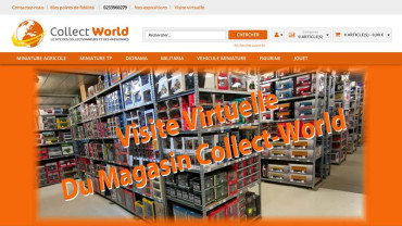 Page d'accueil du site : Collect World