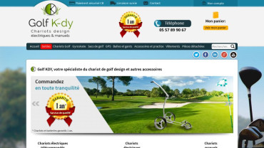 Page d'accueil du site : Golf-Kdy