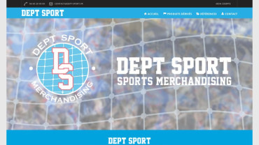 Page d'accueil du site : Dept Sport