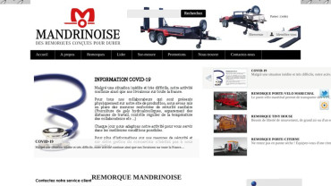 Page d'accueil du site : La Mandrinoise