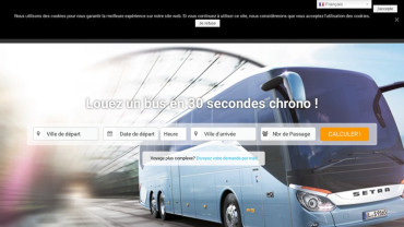Page d'accueil du site : Cars de France
