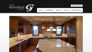 Page d'accueil du site : Granite Montérégie