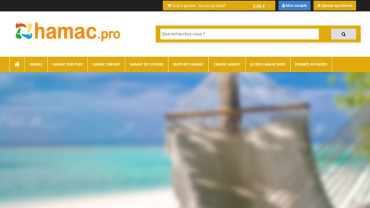 Page d'accueil du site : Hamac.pro