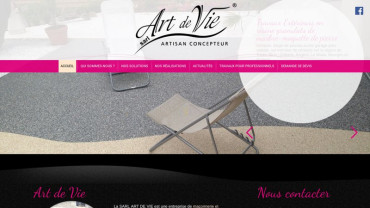 Page d'accueil du site : Art de Vie Bâtiment