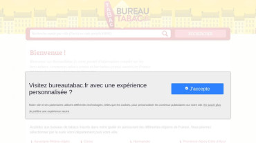 Page d'accueil du site : BureauTabac.fr