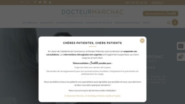 Page d'accueil du site : DrMarchac