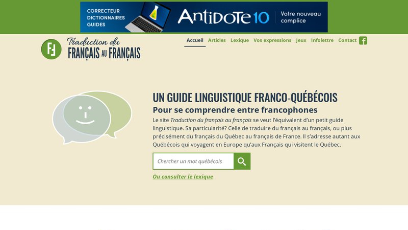 Traduction du français au français