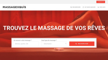 Page d'accueil du site : MassageXquis