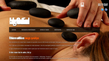 Page d'accueil du site : Massage à Clermont Ferrand