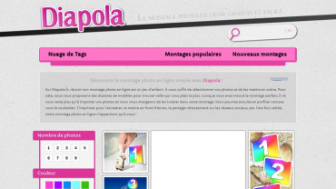 Page d'accueil du site : Diapola
