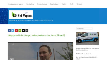Page d'accueil du site : LD Net Vapeur