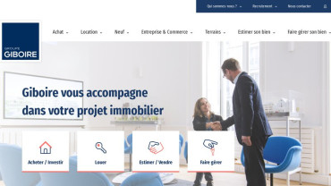 Page d'accueil du site : Giboire
