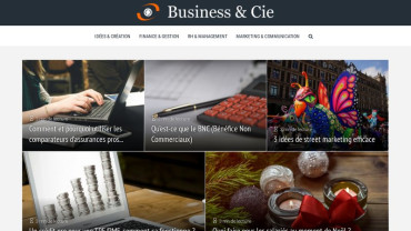 Page d'accueil du site : Business & Cie