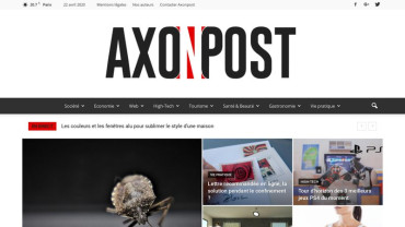 Page d'accueil du site : AxonPost