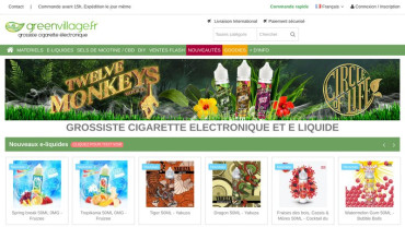Page d'accueil du site : Greenvillage.fr