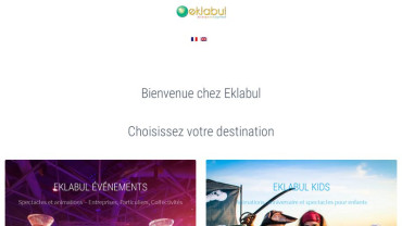 Page d'accueil du site : Eklabul
