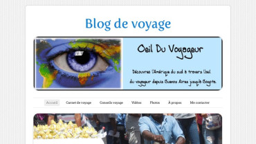 Page d'accueil du site : Oeil Du Voyageur