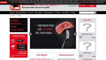 Page d'accueil du site : Boucherie de l'Eyrieux