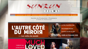 Page d'accueil du site : Sunrun films