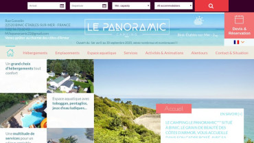 Page d'accueil du site : Le Panoramic