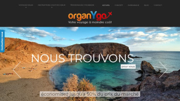 Page d'accueil du site : Organygo