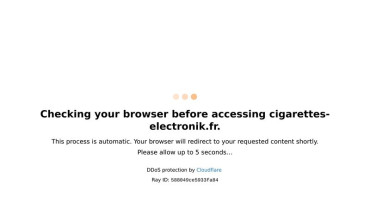 Page d'accueil du site : Cigarette Discount