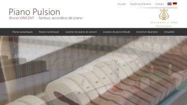 Page d'accueil du site : Piano Pulsion